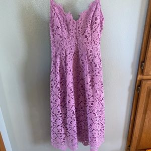 Size M. ASTR Lace A Line Midi Dress